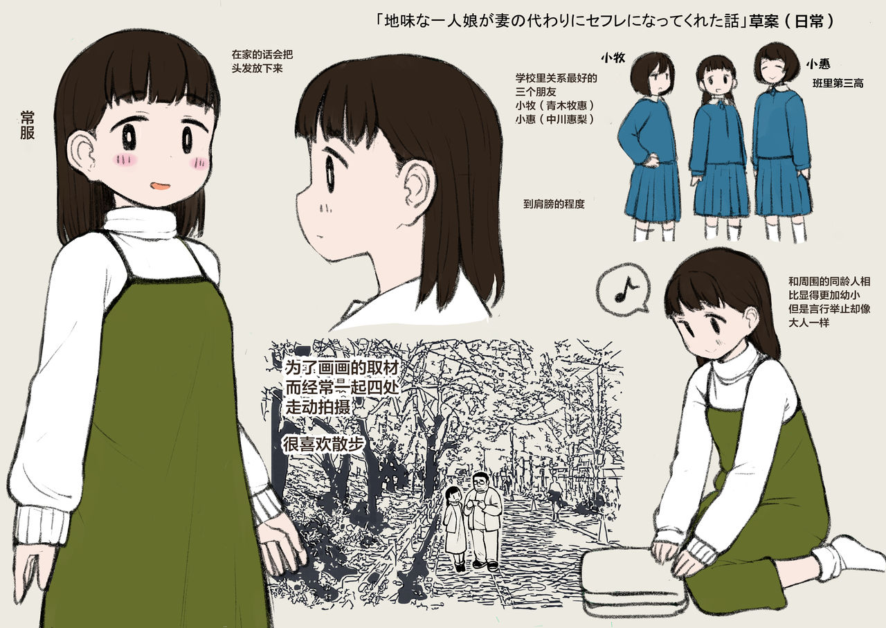 [日本漫画] (C96) [Tekokids (Leonard 16sei)] Jimi na Hitorimusume ga Tsuma no Kawari ni SeFri ni Natte kureta Hanashi   单本,萝莉,单女,女学生制服,单男,丝袜#[57P]-56