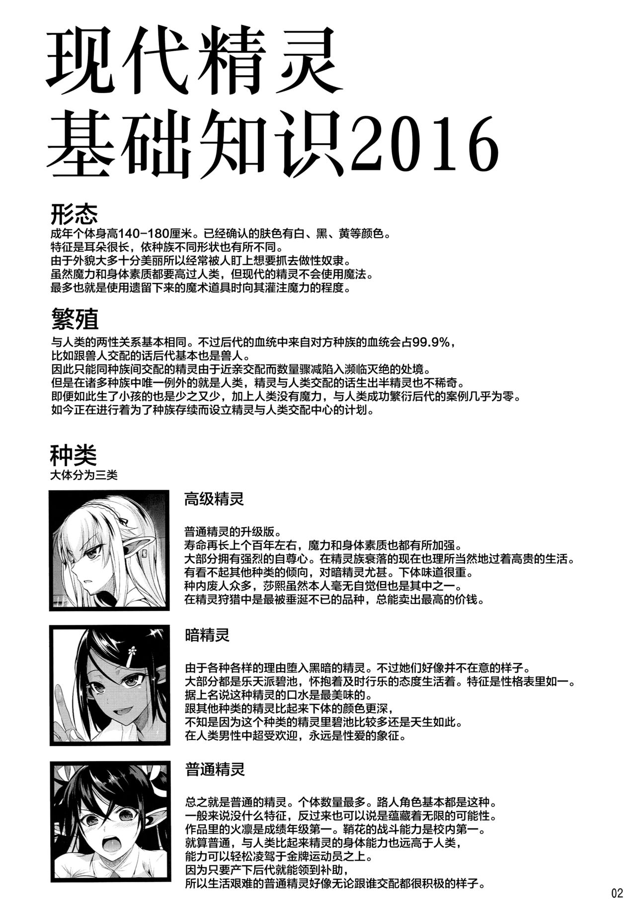 [日本漫画] (C90) [Shoot The Moon (Fuetakishi)] High Elf × High School Shuugeki Hen Zenjitsu [  单本,眼镜,肛门,巨乳大奶,单女,性玩具#[39P]-3