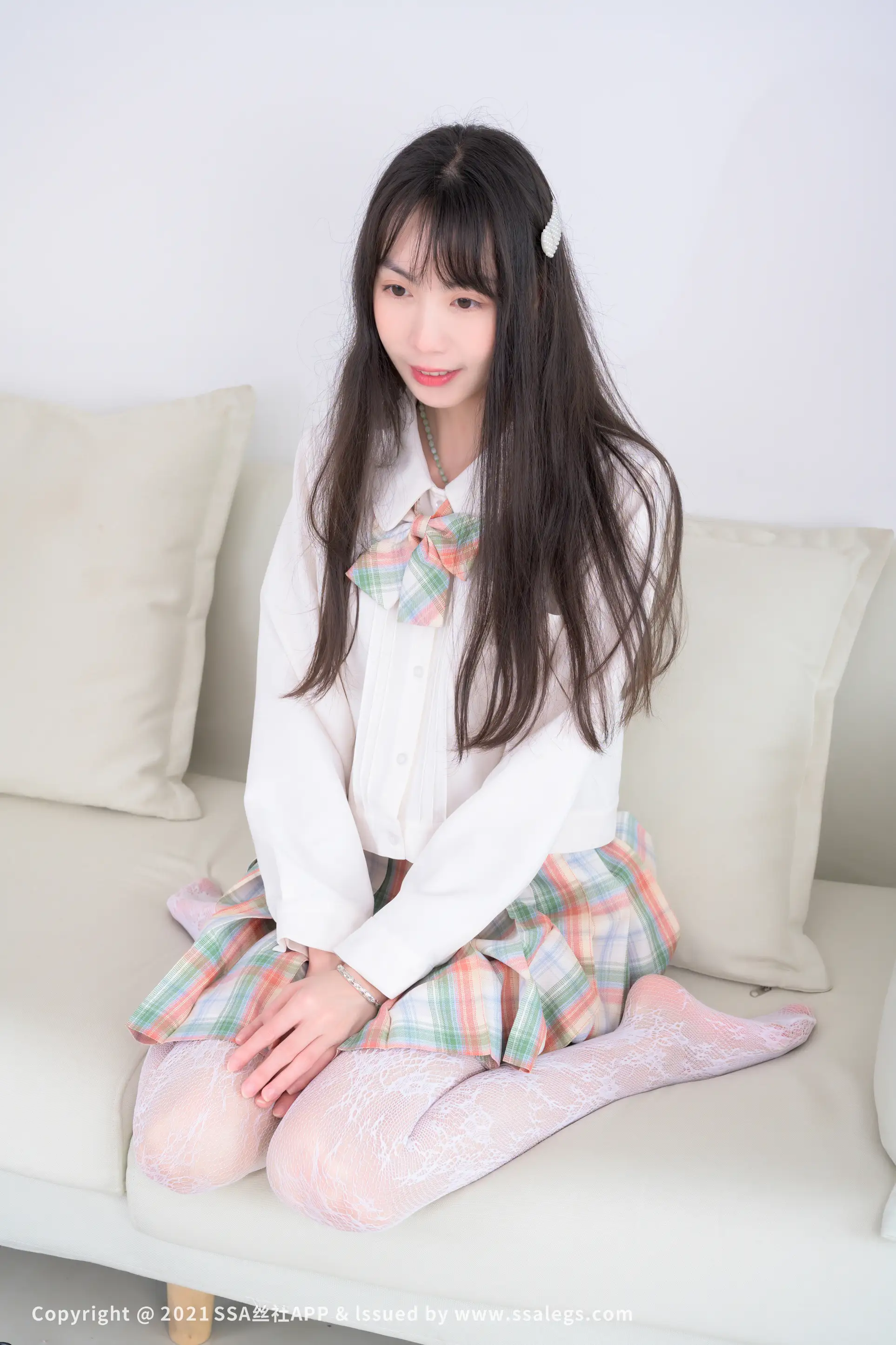 [爱美足] NO.676 腿模团团的白色网袜(上) 丝社#[109P]-2