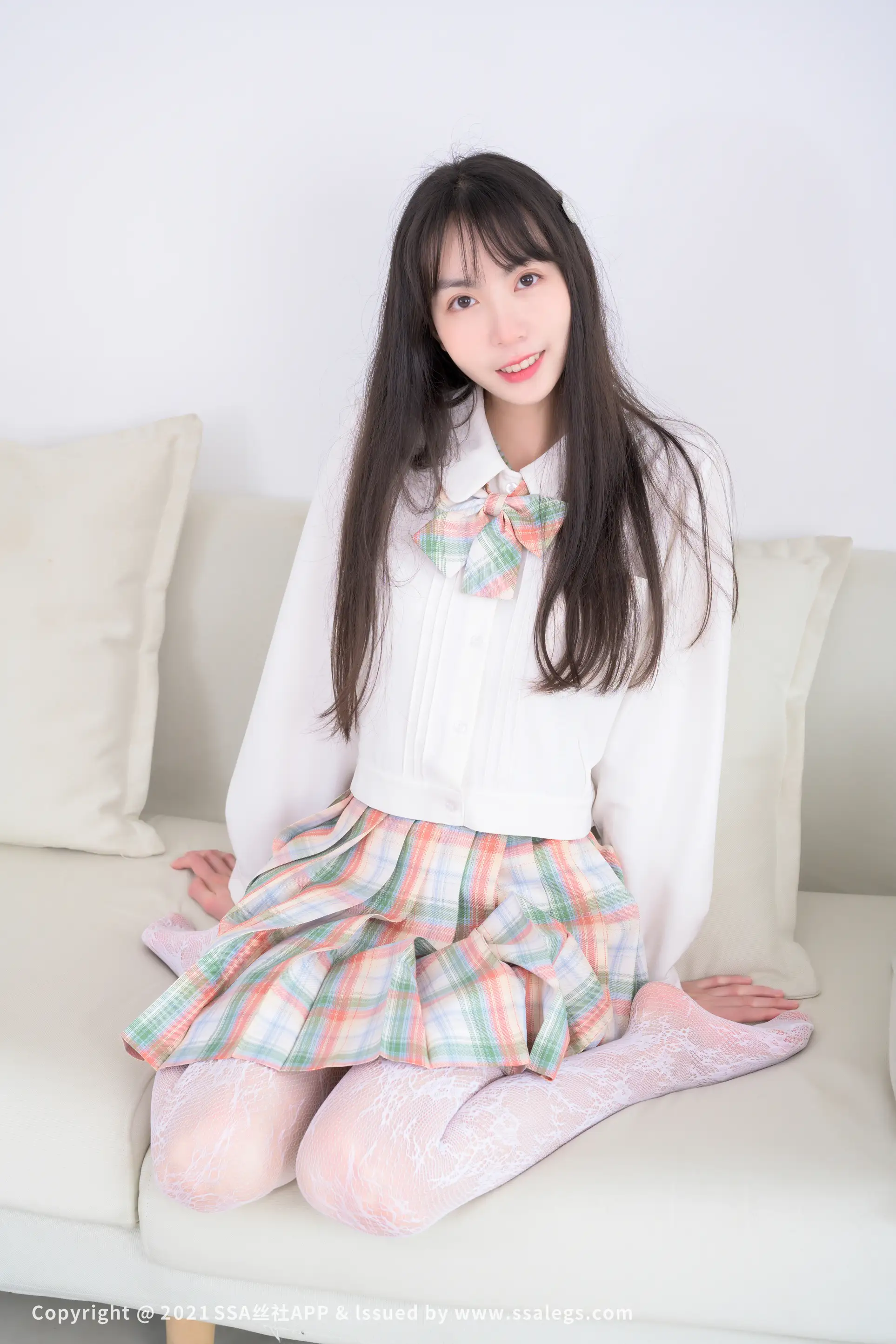 [爱美足] NO.676 腿模团团的白色网袜(上) 丝社#[109P]-4
