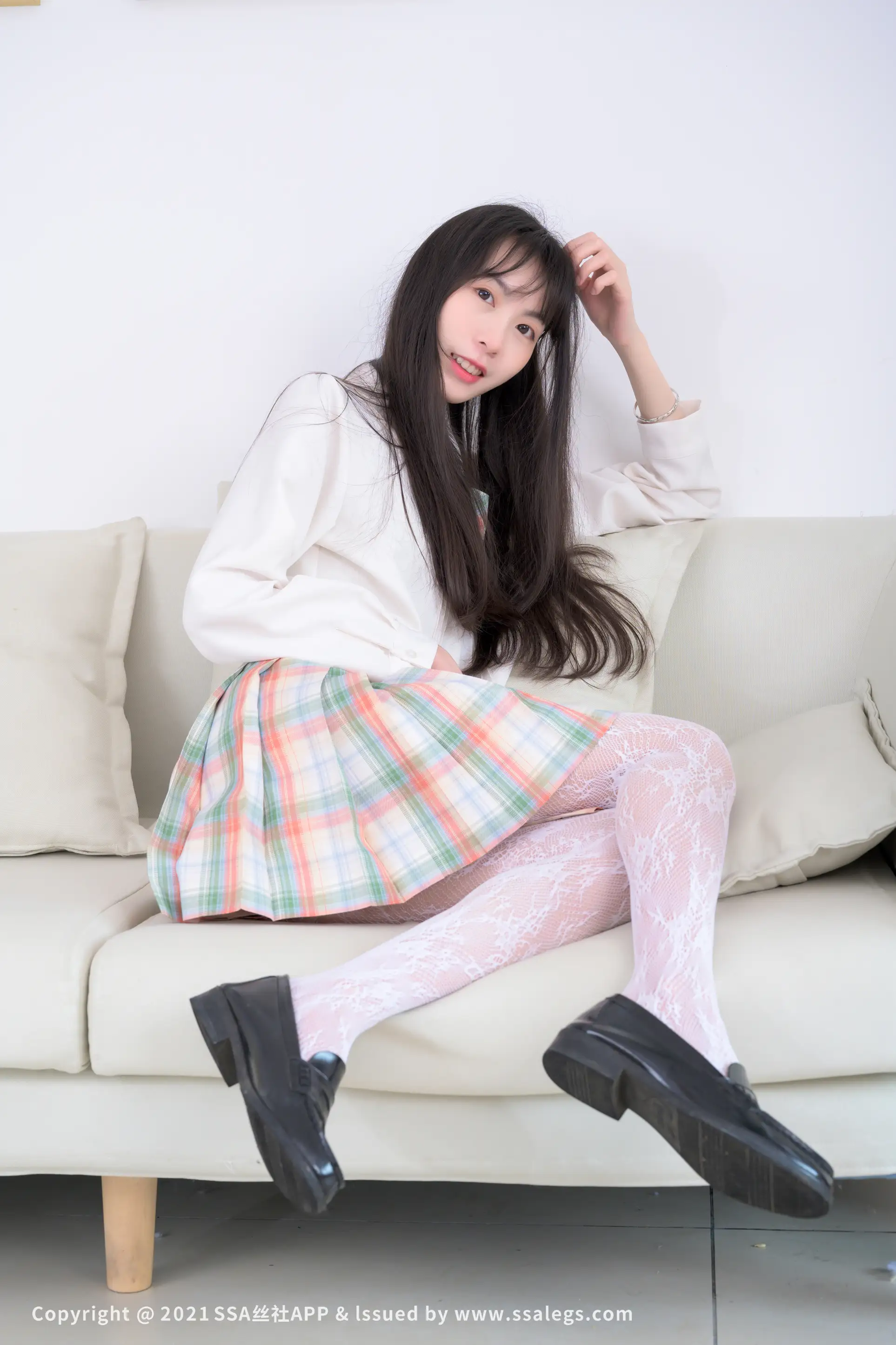 [爱美足] NO.676 腿模团团的白色网袜(上) 丝社#[109P]-9