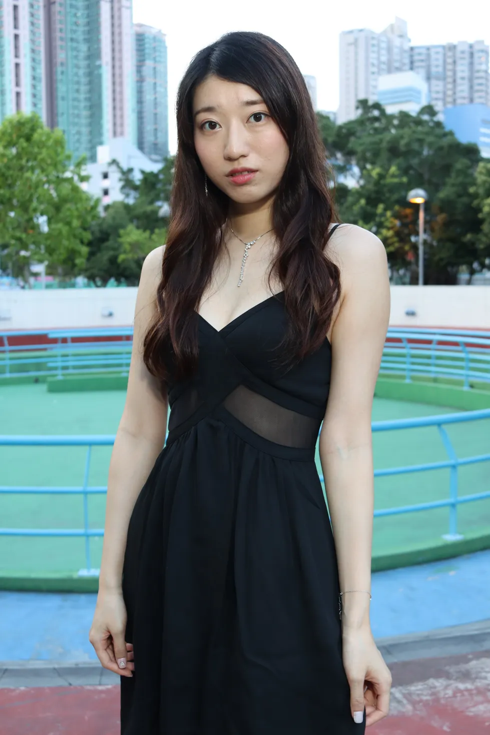 [爱美足] NO.106 吴小葵 公园黑色长裙 街拍#[61P]-8