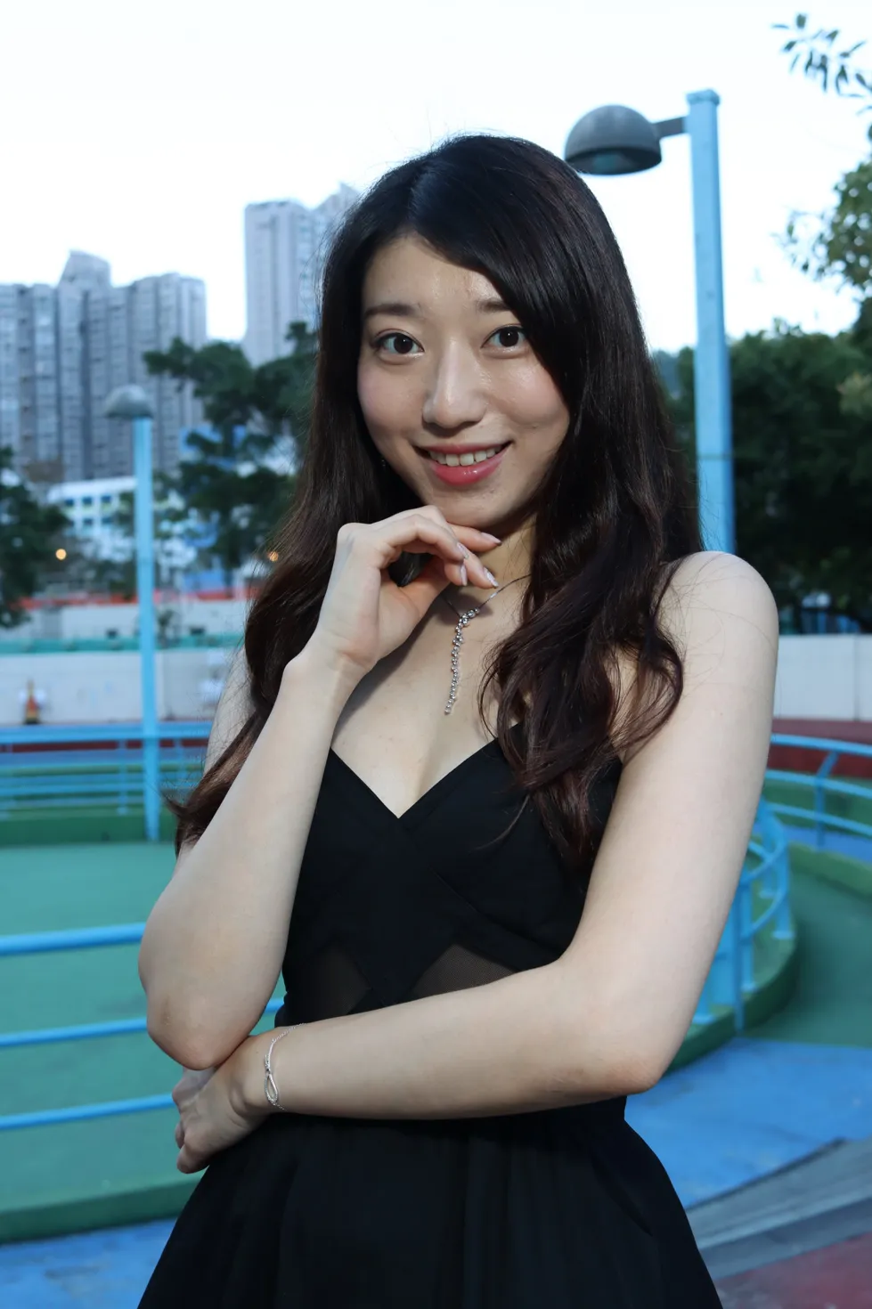 [爱美足] NO.106 吴小葵 公园黑色长裙 街拍#[61P]-6