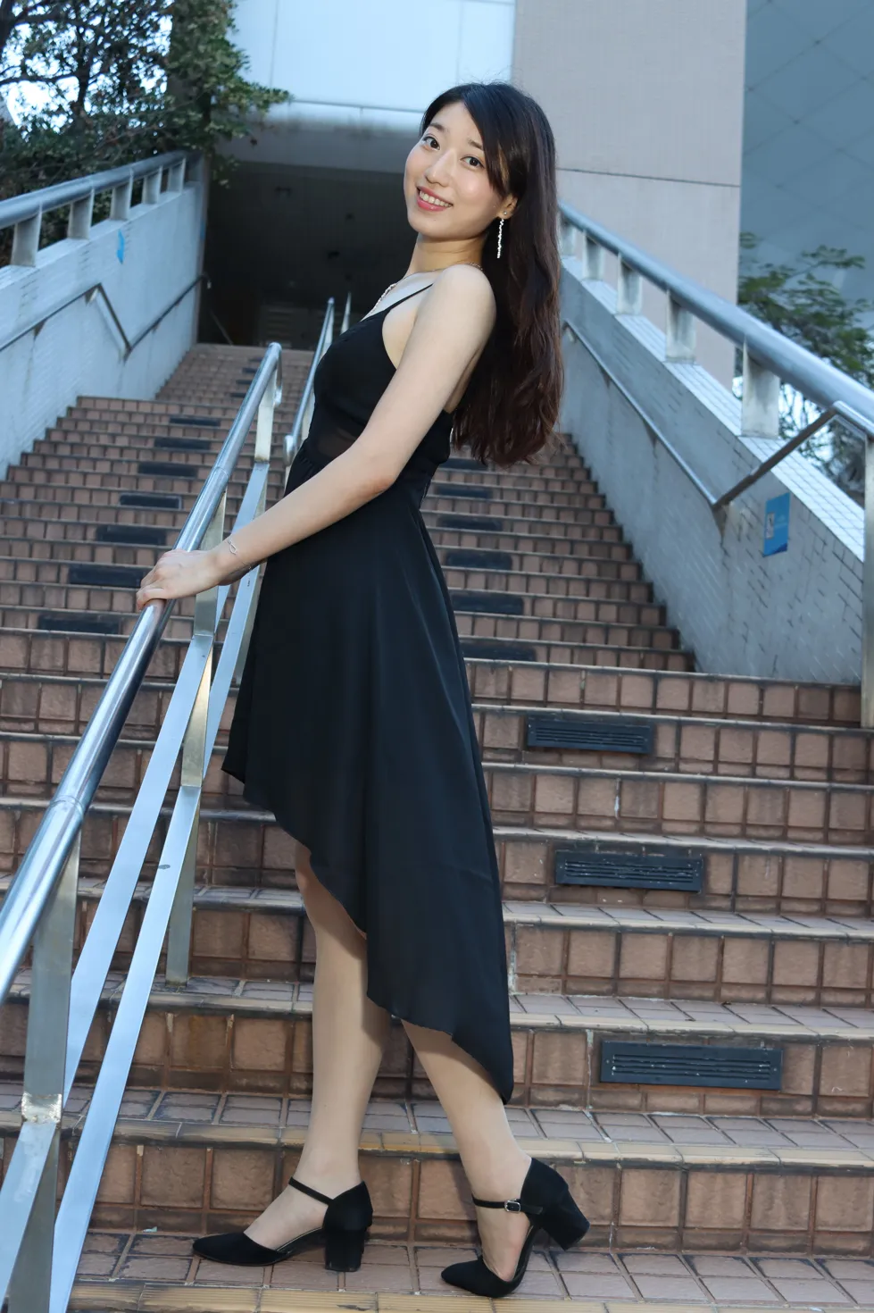 [爱美足] NO.106 吴小葵 公园黑色长裙 街拍#[61P]-2