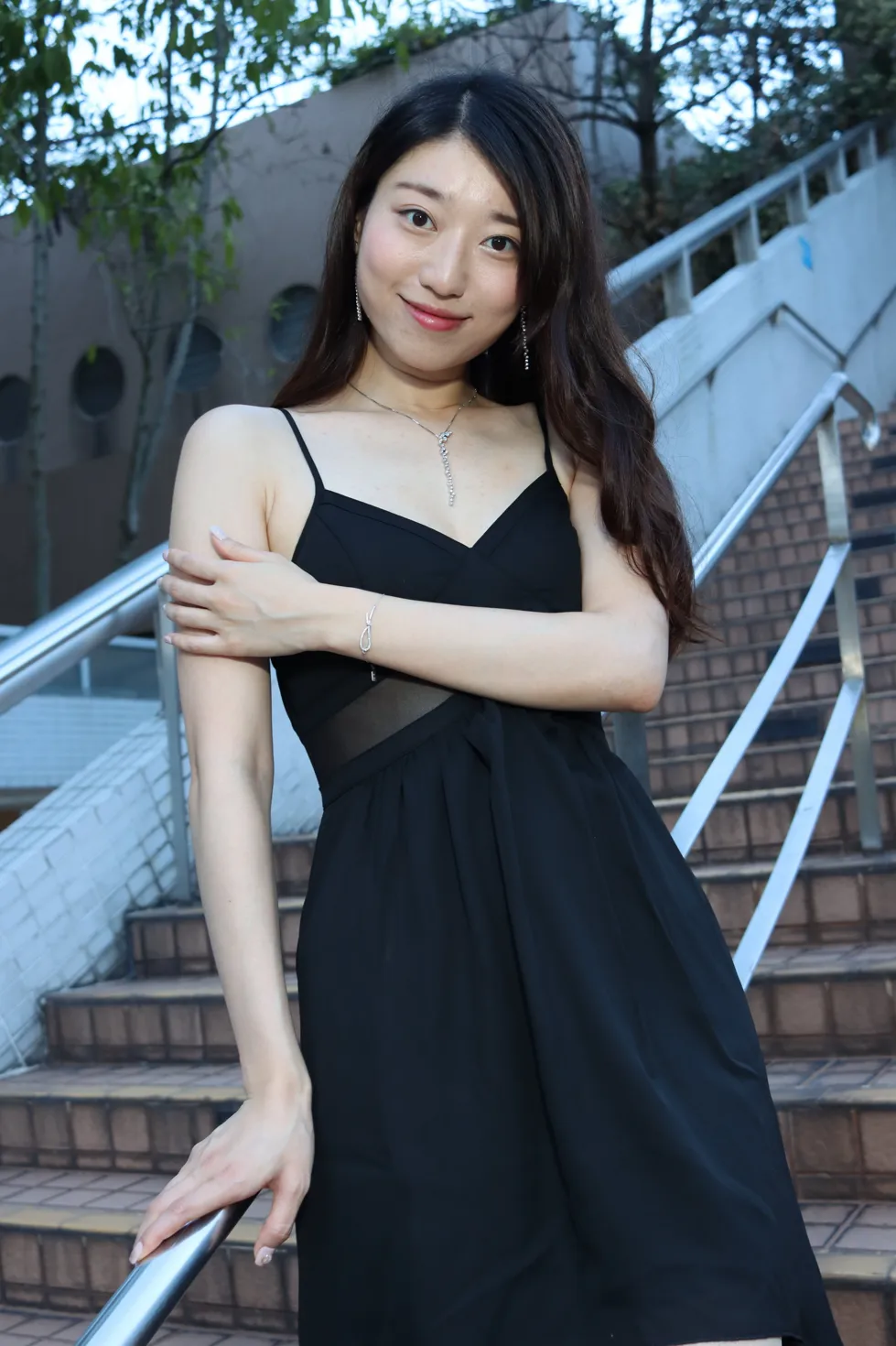 [爱美足] NO.106 吴小葵 公园黑色长裙 街拍#[61P]-4