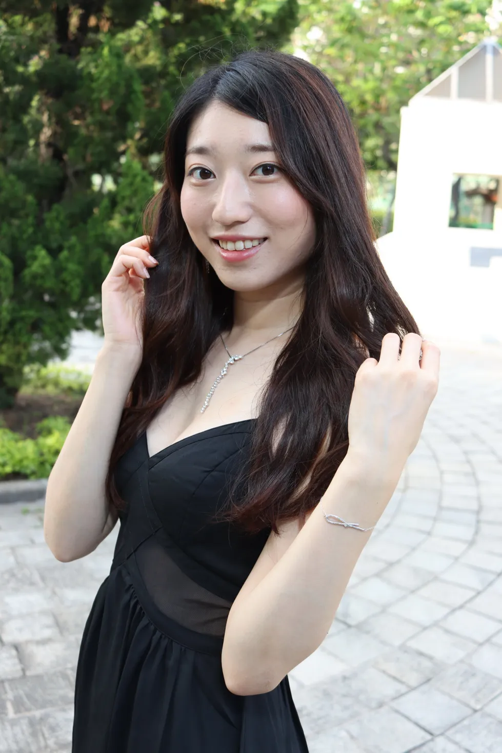 [爱美足] NO.106 吴小葵 公园黑色长裙 街拍#[61P]-7