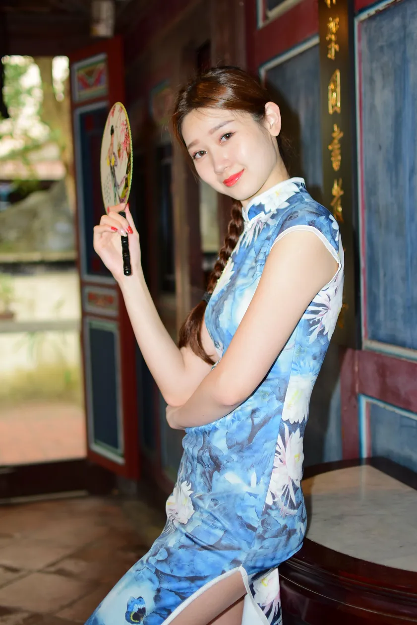 [爱美足] NO.174 美元 高衩长旗袍白高跟美腿 街拍#[105P]-8
