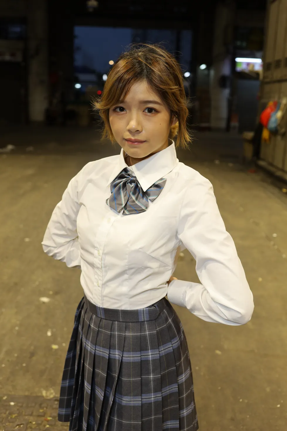 [爱美足] NO.144 Kandi 学生制服美腿 街拍#[105P]-4