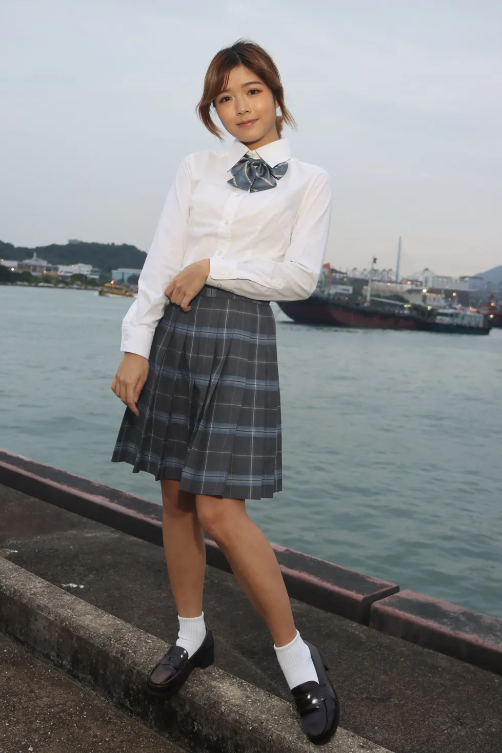 [爱美足] NO.144 Kandi 学生制服美腿 街拍#[105P]-7