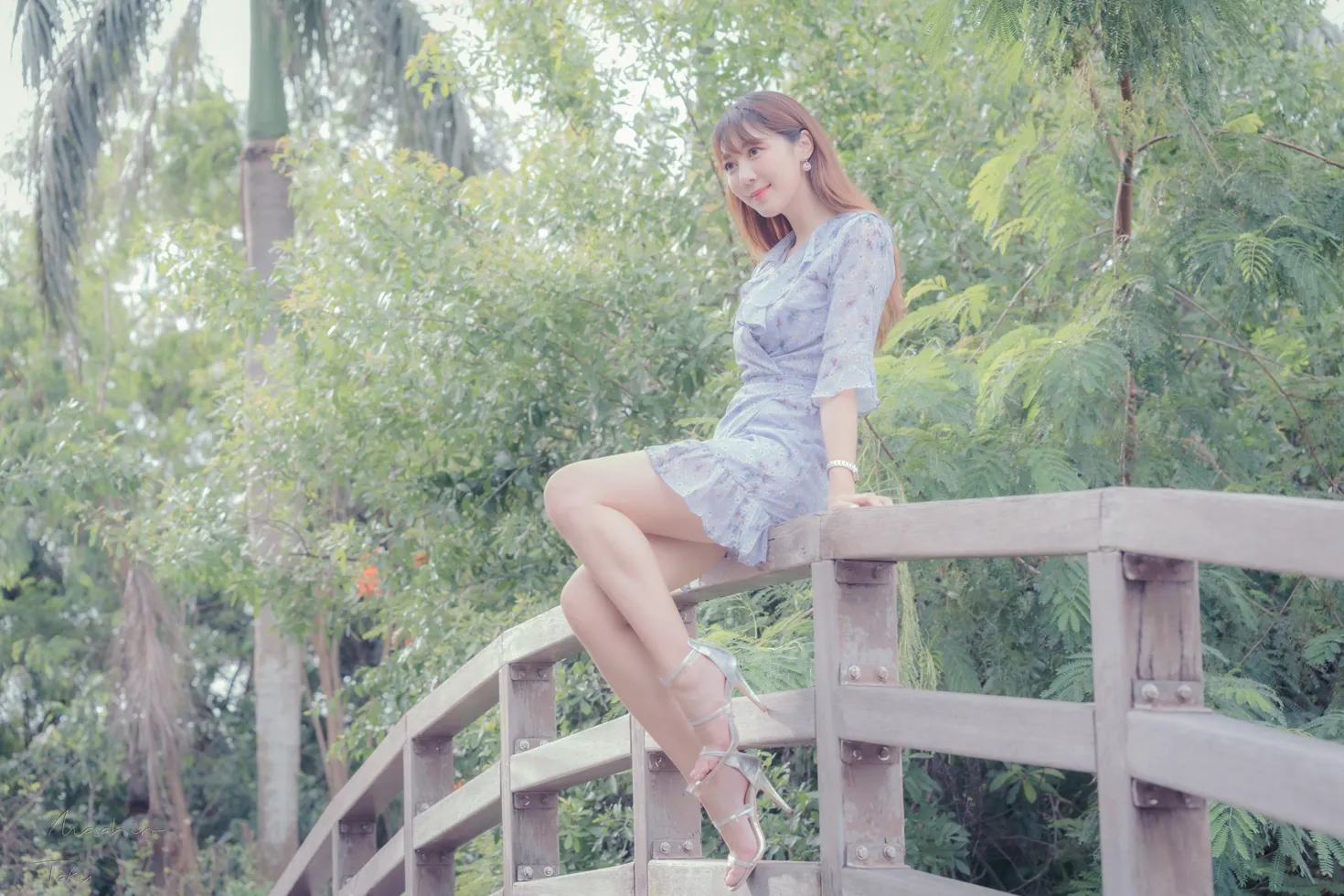 [爱美足] NO.197 彭璇 连衣短裙涼高美腿 街拍#[58P]-1