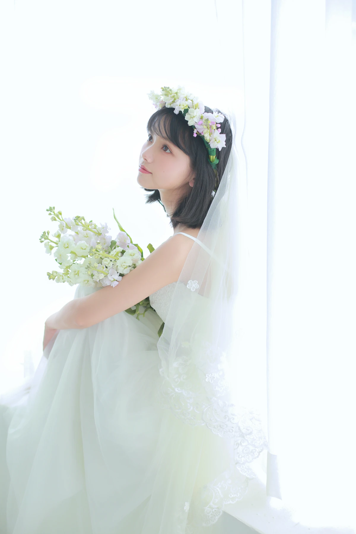 [艺图语] 2023.01.10 Vol.2880 – 花的嫁纱 猫梓子#[22P]-3
