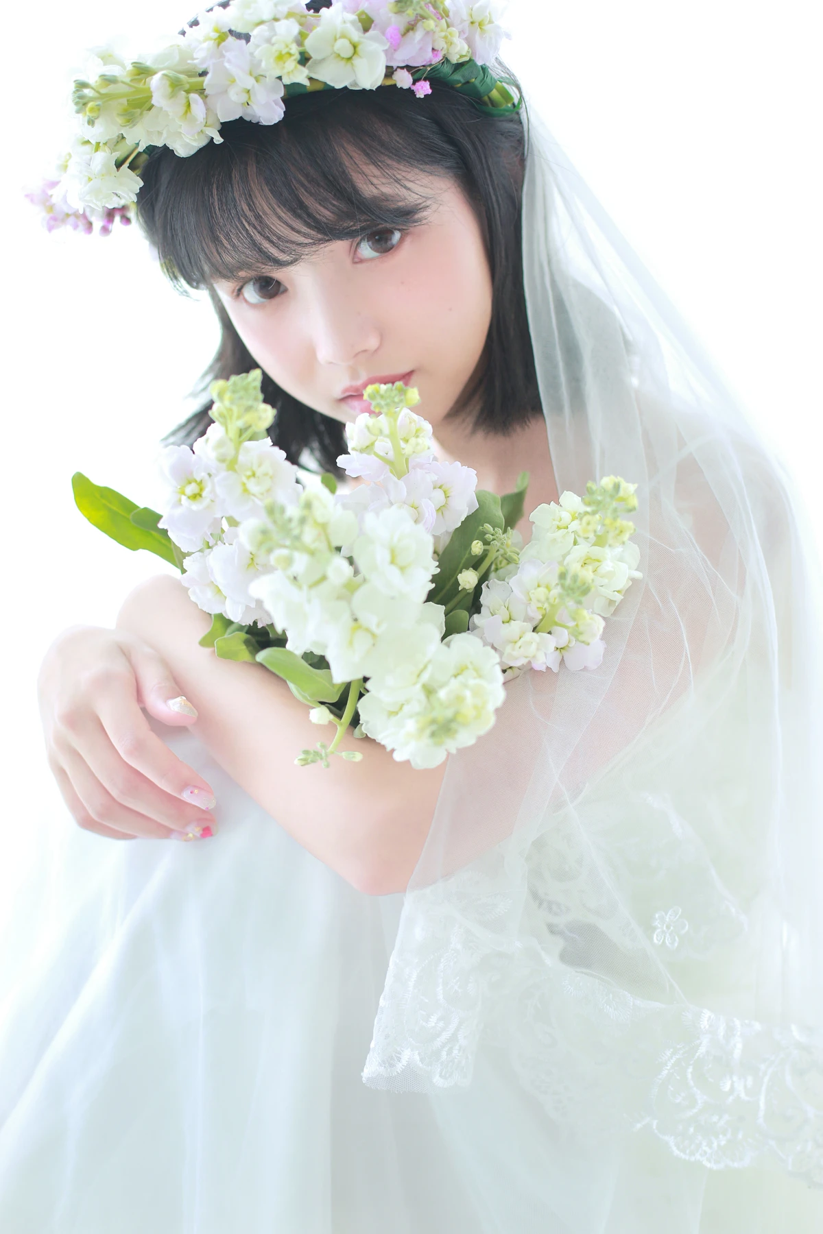 [艺图语] 2023.01.10 Vol.2880 – 花的嫁纱 猫梓子#[22P]-7