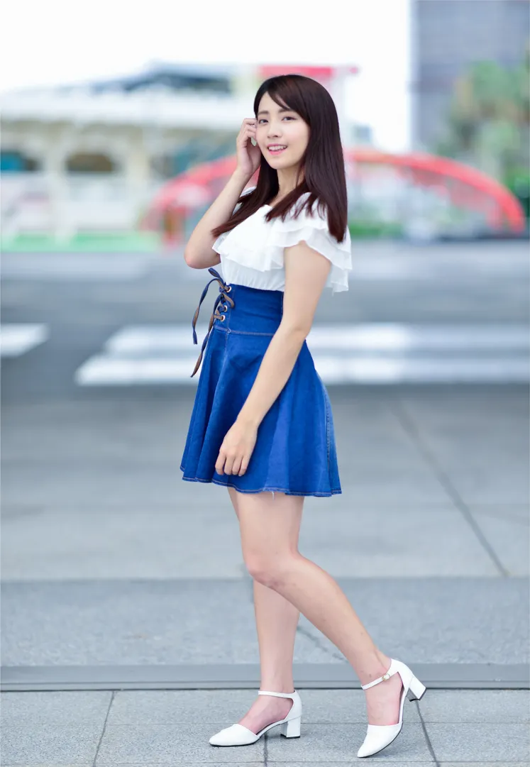 [爱美足] NO.168 姍姍 牛仔短裙涼高美腿 街拍#[35P]-3