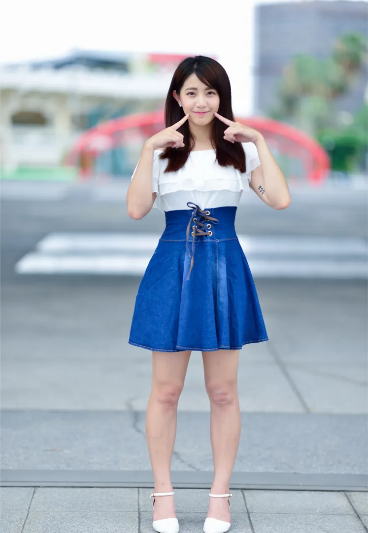 [爱美足] NO.168 姍姍 牛仔短裙涼高美腿 街拍#[35P]-6