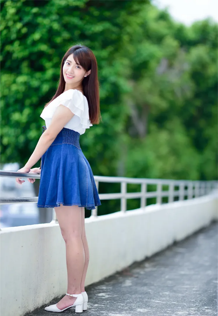 [爱美足] NO.168 姍姍 牛仔短裙涼高美腿 街拍#[35P]-1