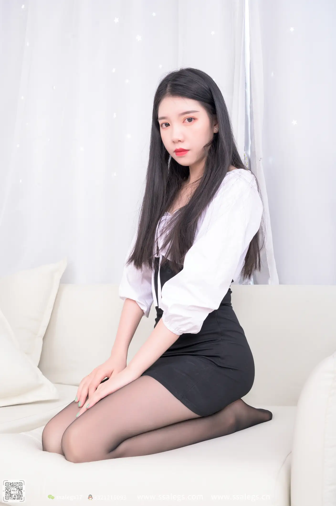 [爱美足] NO.517 秋秋 黑丝写真（下) 丝社#[122P]-8