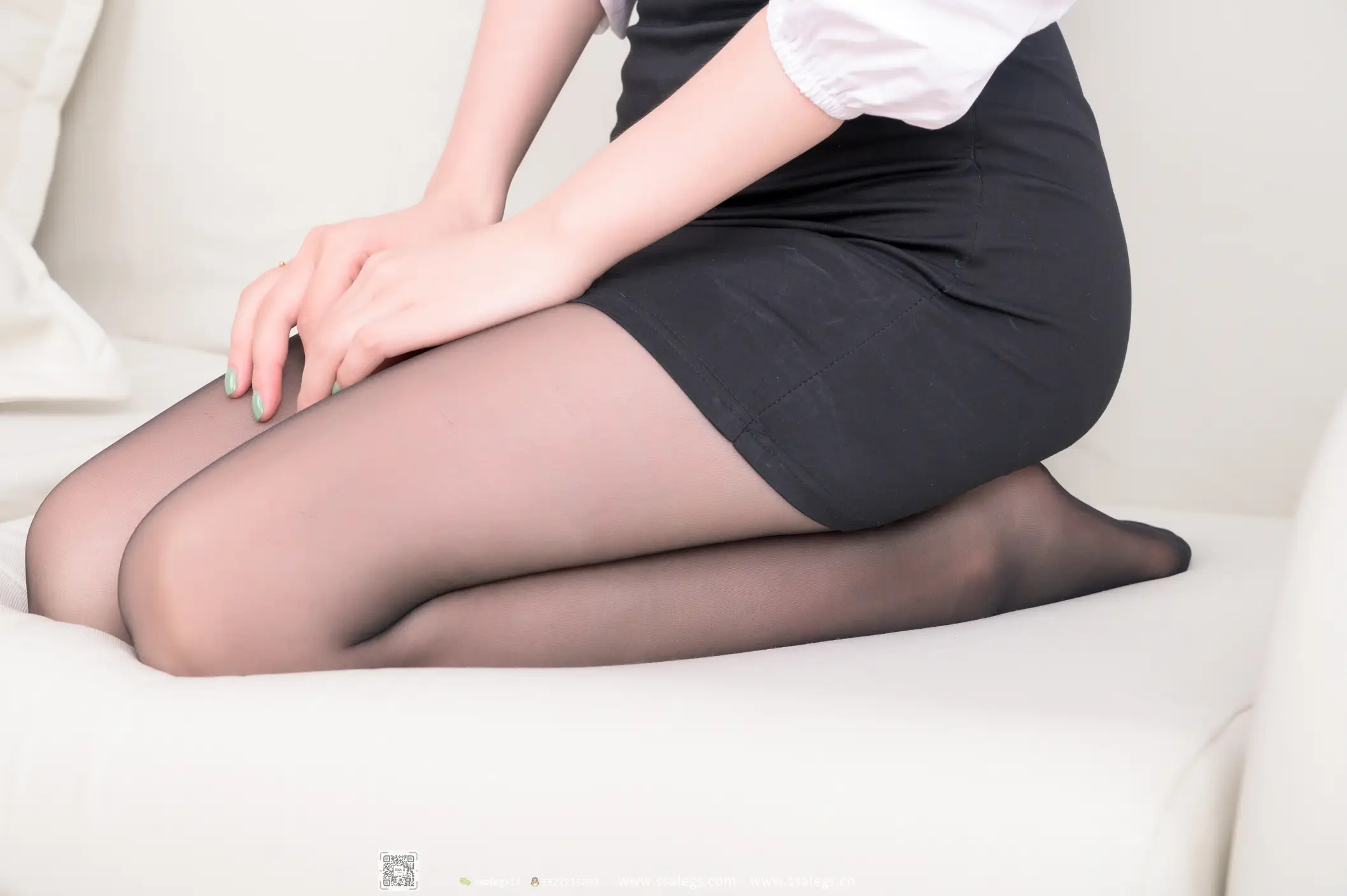 [爱美足] NO.517 秋秋 黑丝写真（下) 丝社#[122P]-9