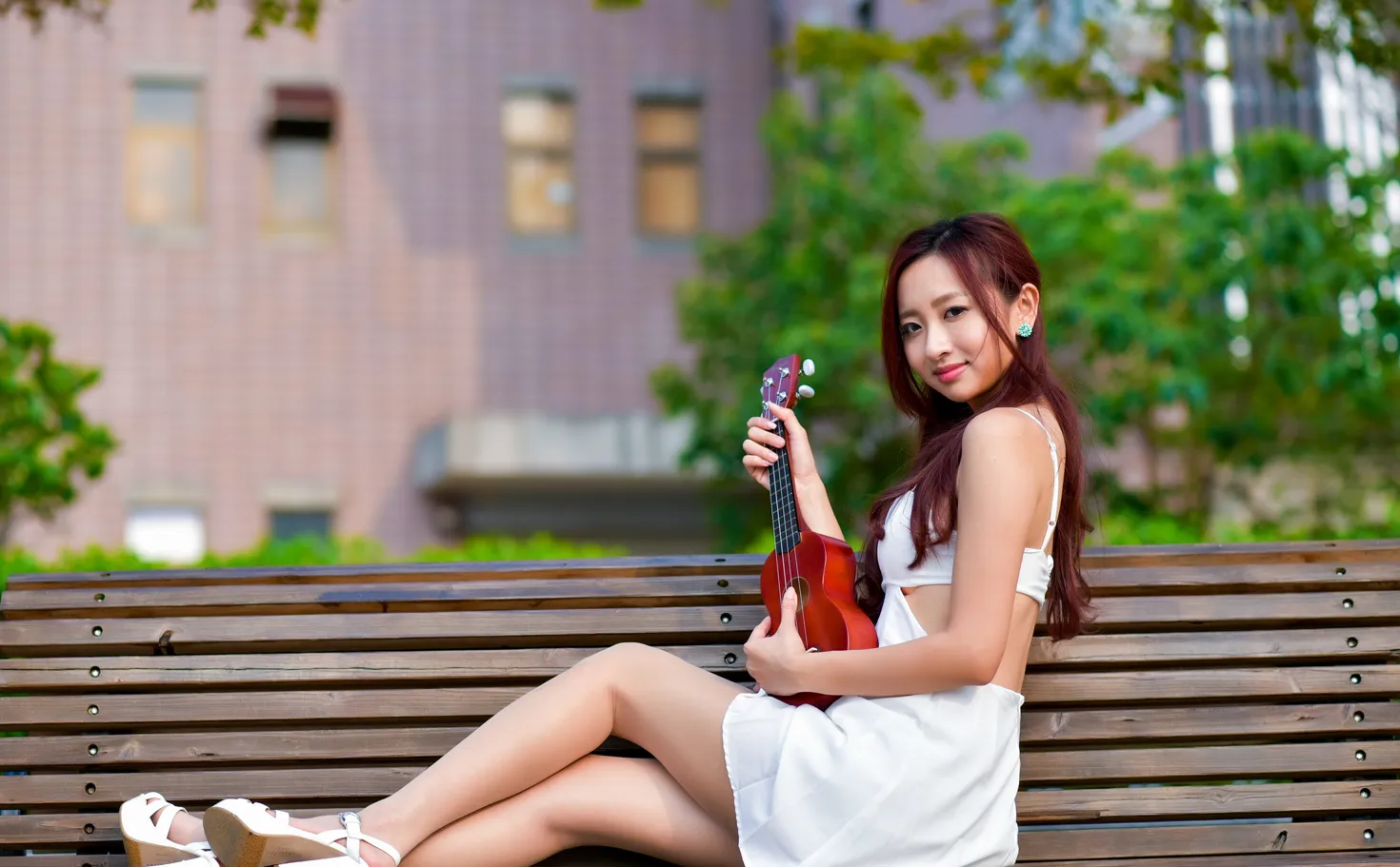 [爱美足] NO.175 名婷 露背吊带连衣短裙丝袜凉高美腿 街拍#[67P]-1