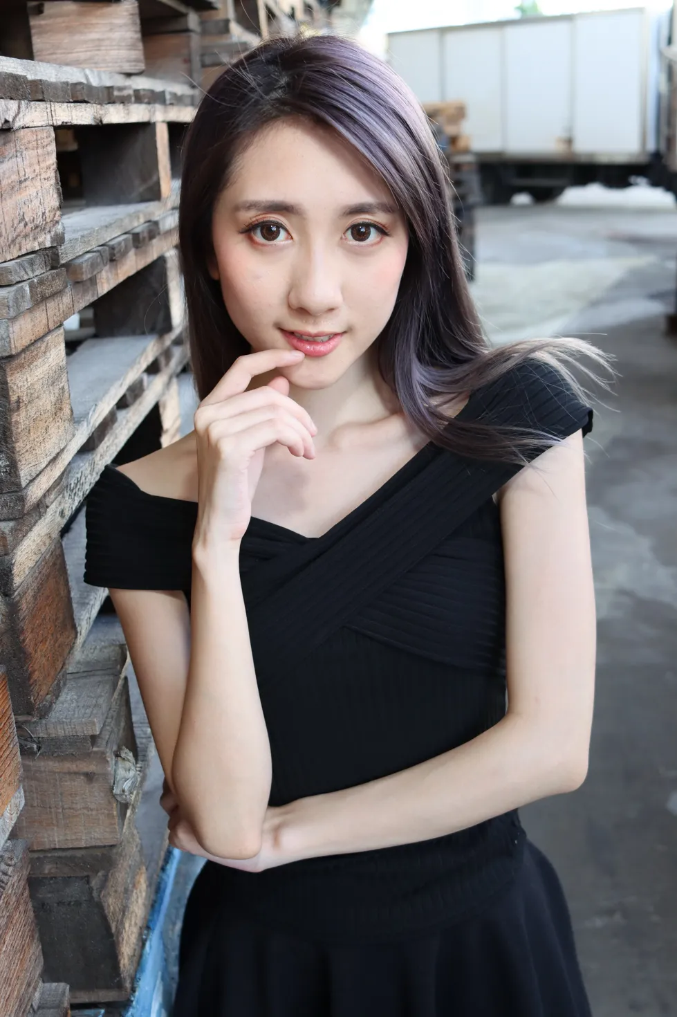 [爱美足] NO.140 Elaine Chung 连衣裙丝袜凉高美腿 街拍#[73P]-5