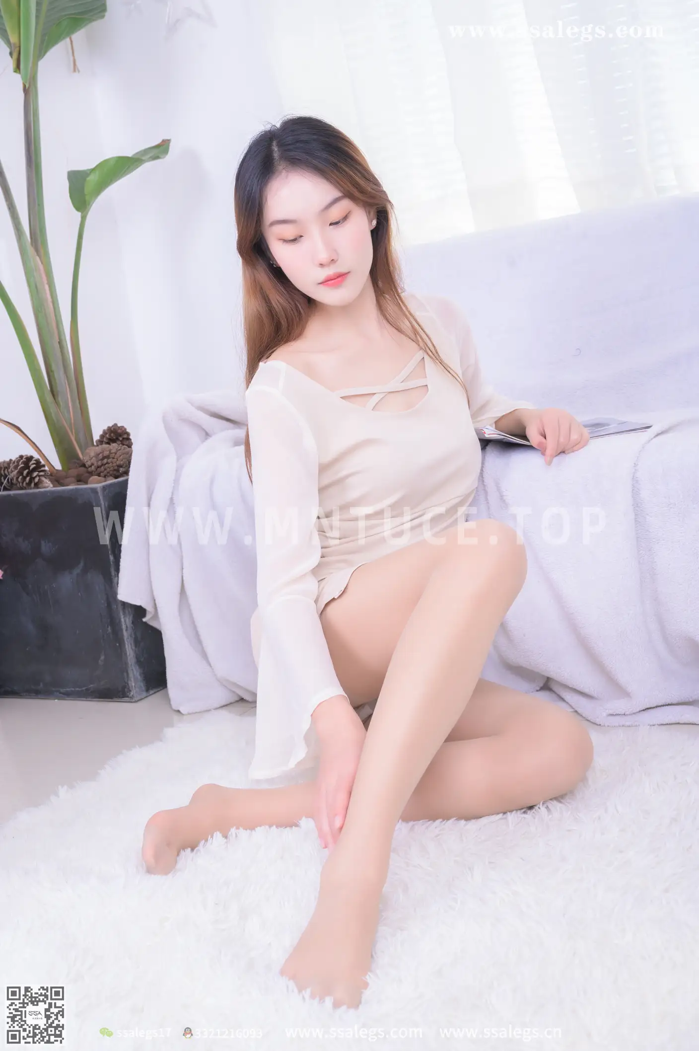 [爱美足] NO.446 素素 简简单单的穿开裆丝袜(下) 丝社#[124P]-6