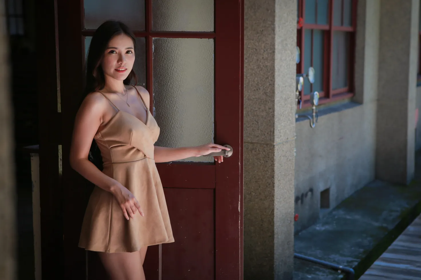 [爱美足] NO.134 黄书庭 吊带连衣裙凉高美腿 街拍#[29P]-7