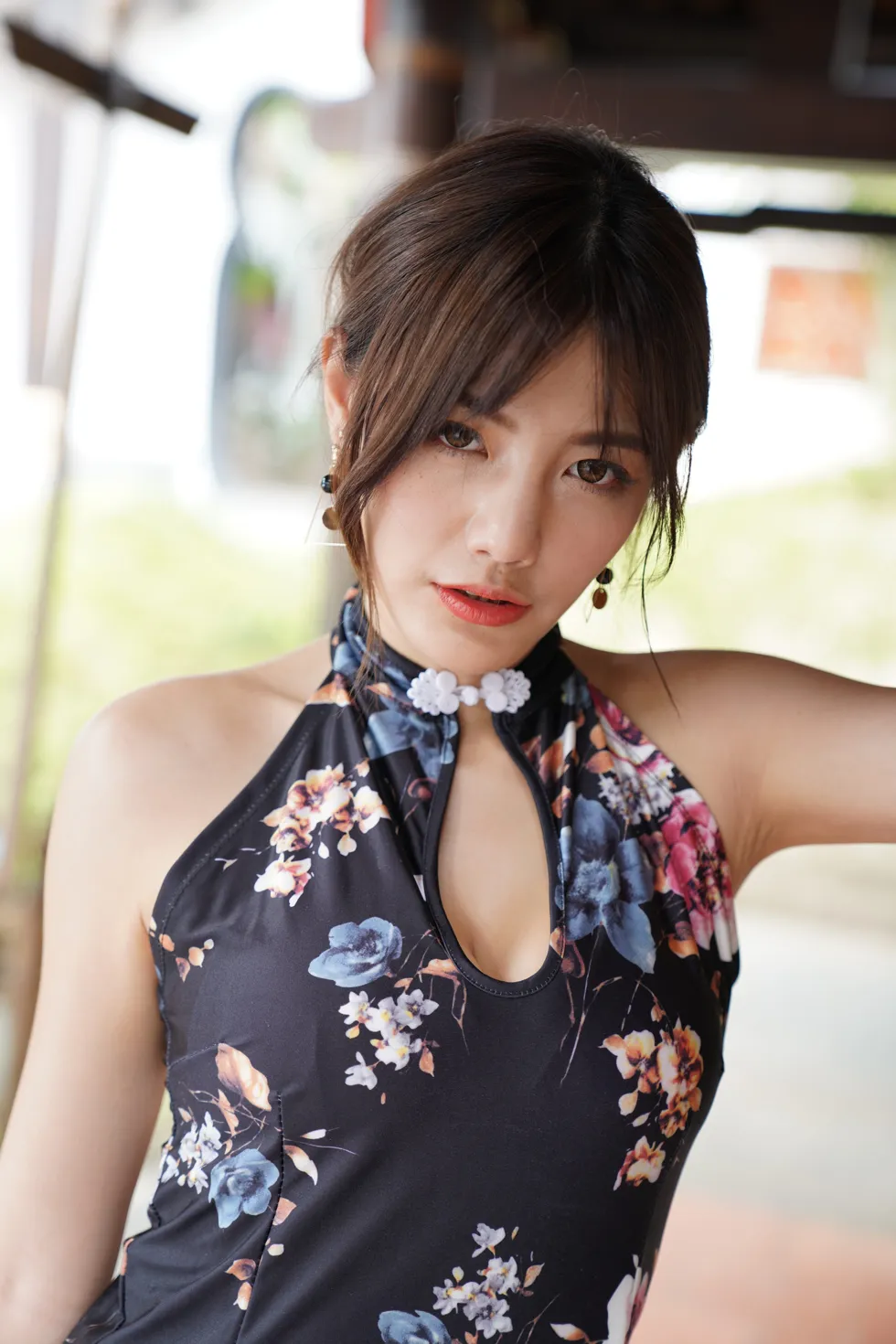 [爱美足] NO.104 陈葳 蓝花短旗袍高跟美腿 街拍#[117P]-4