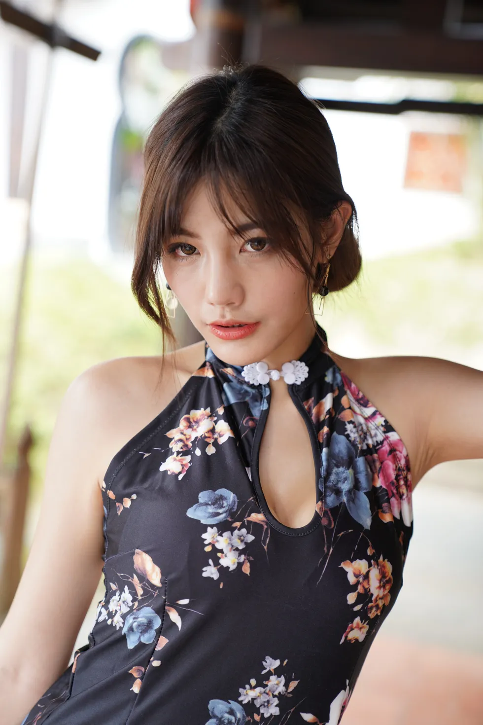 [爱美足] NO.104 陈葳 蓝花短旗袍高跟美腿 街拍#[117P]-5