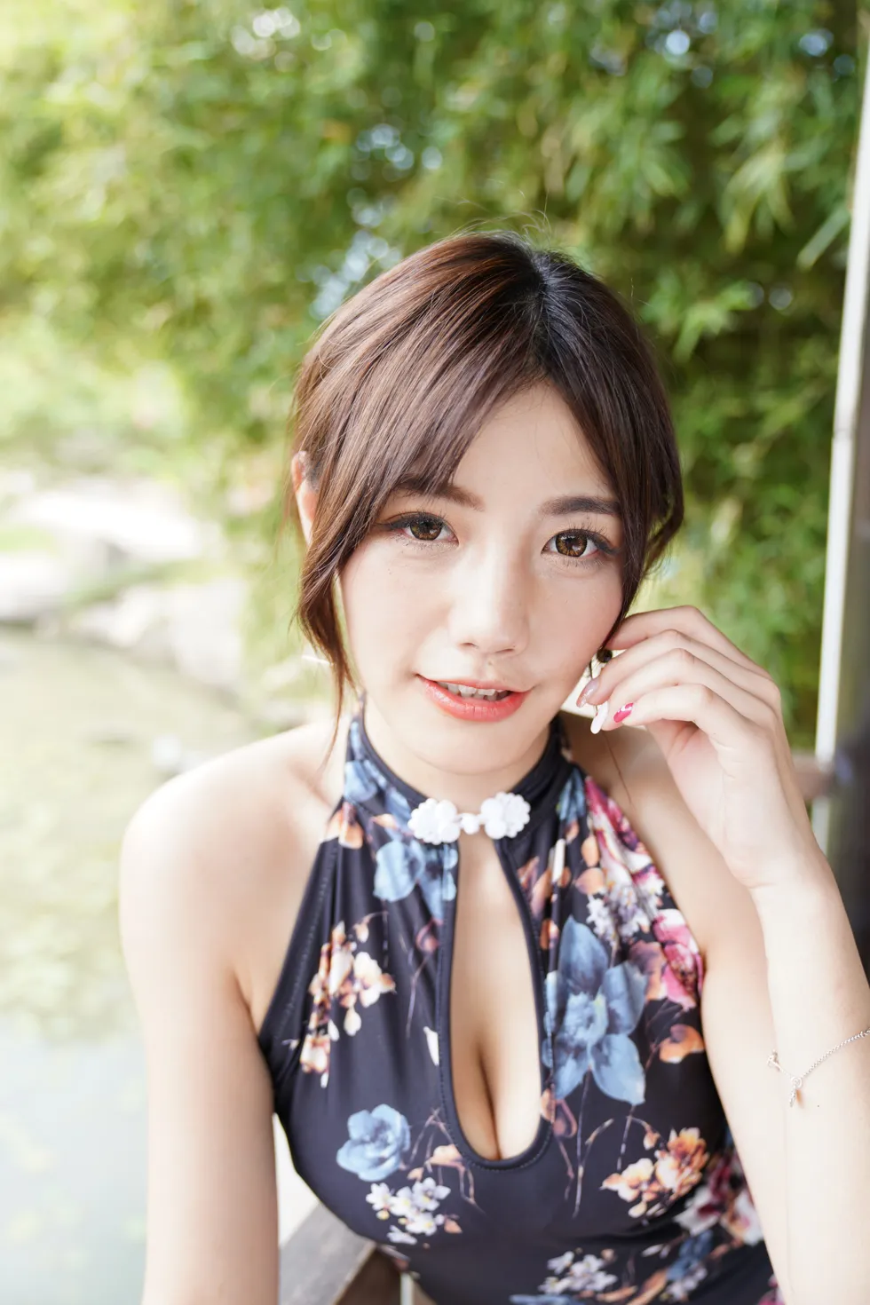 [爱美足] NO.104 陈葳 蓝花短旗袍高跟美腿 街拍#[117P]-6