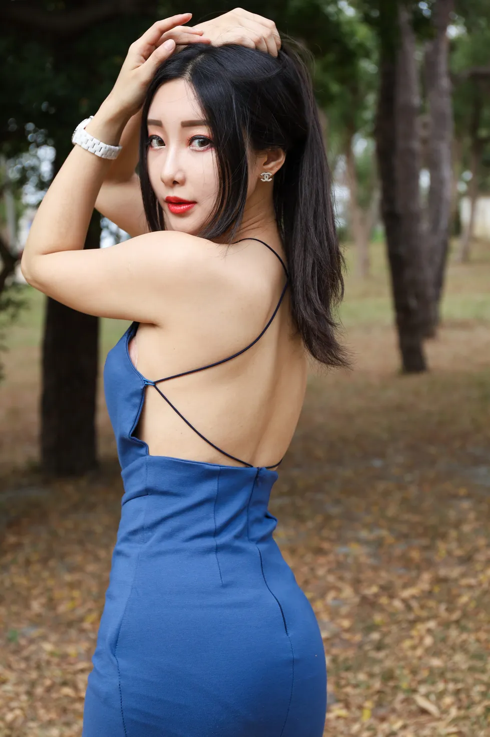 [爱美足] NO.165 吴采婕 吊带连衣短裙凉高美腿 街拍#[50P]-2