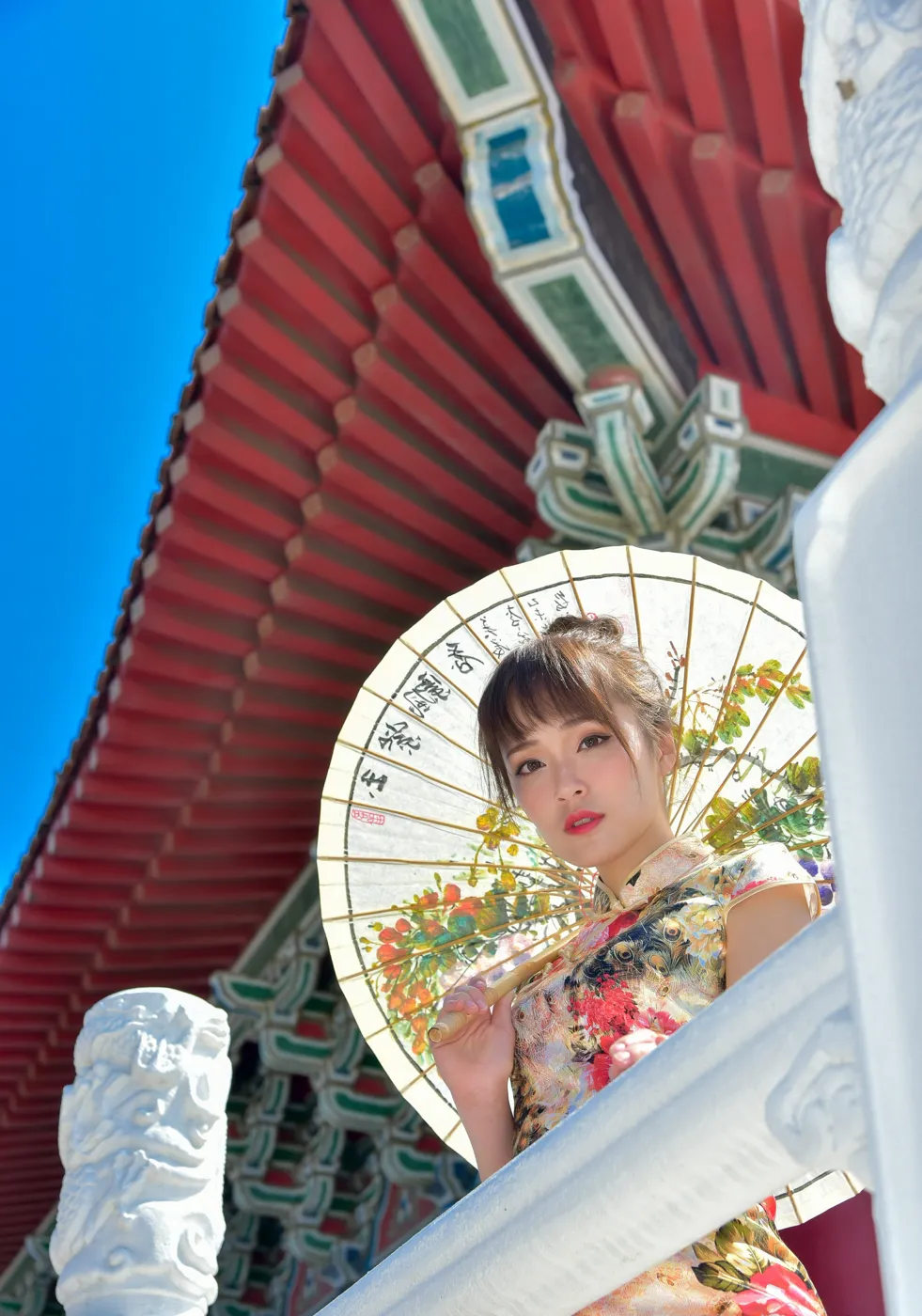 [爱美足] NO.189 繆婉瑜 碎花短旗袍高跟美腿 街拍#[68P]-2