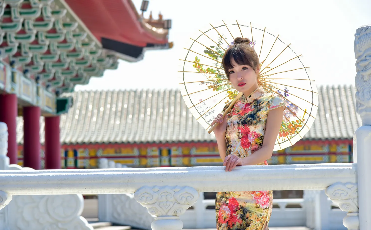 [爱美足] NO.189 繆婉瑜 碎花短旗袍高跟美腿 街拍#[68P]-5