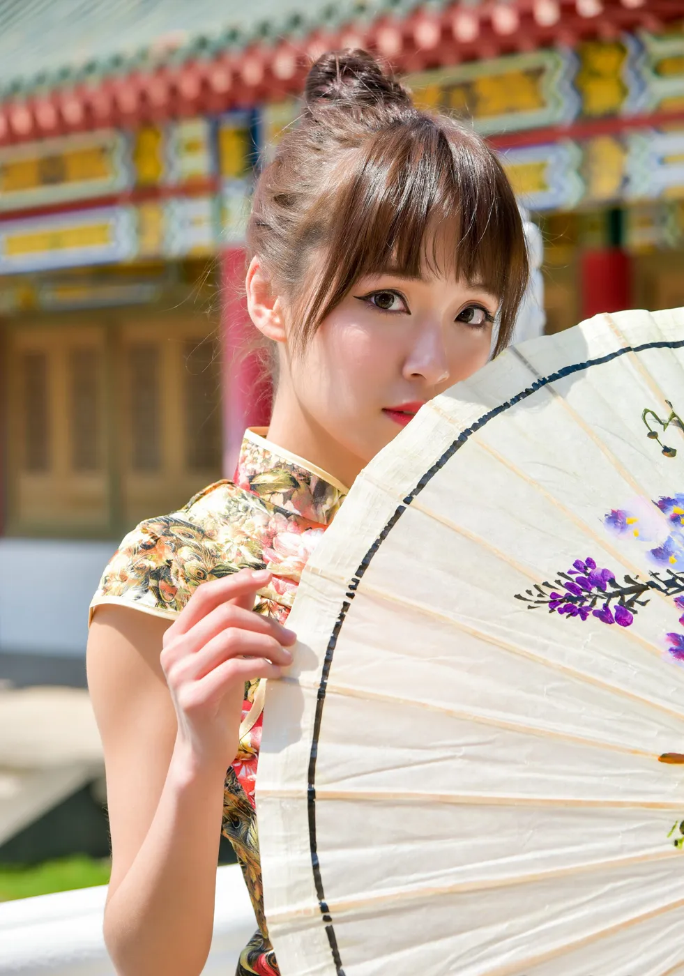 [爱美足] NO.189 繆婉瑜 碎花短旗袍高跟美腿 街拍#[68P]-10