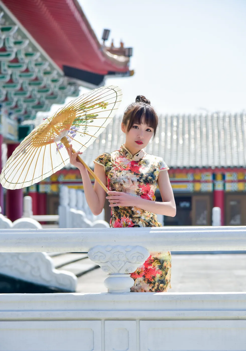 [爱美足] NO.189 繆婉瑜 碎花短旗袍高跟美腿 街拍#[68P]-6