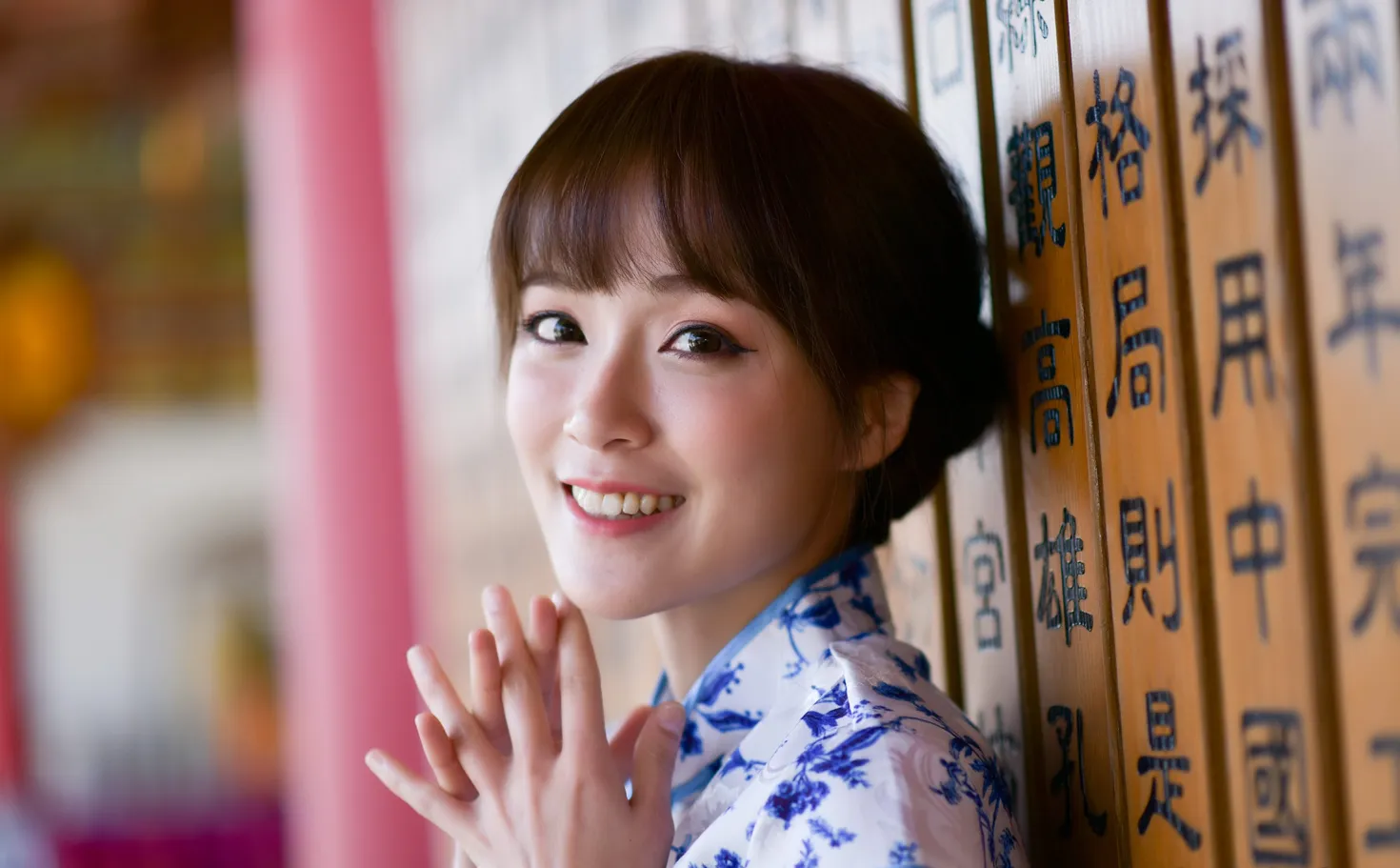 [爱美足] NO.189 繆婉瑜 碎花短旗袍高跟美腿 街拍#[68P]-5