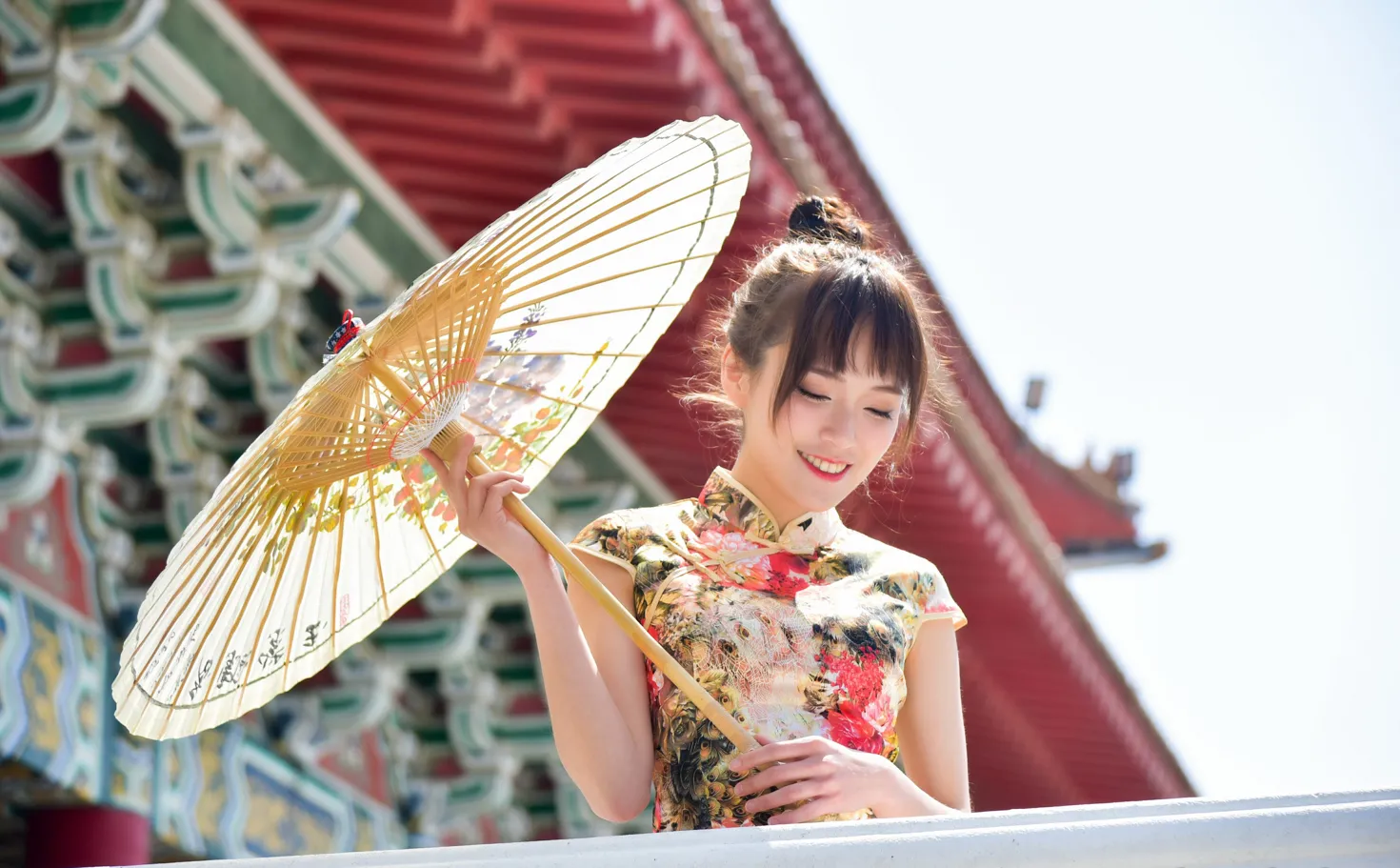[爱美足] NO.189 繆婉瑜 碎花短旗袍高跟美腿 街拍#[68P]-8