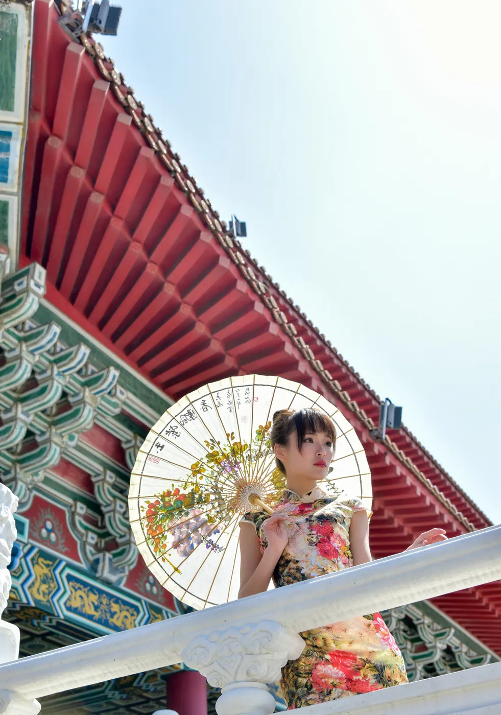 [爱美足] NO.189 繆婉瑜 碎花短旗袍高跟美腿 街拍#[68P]-9