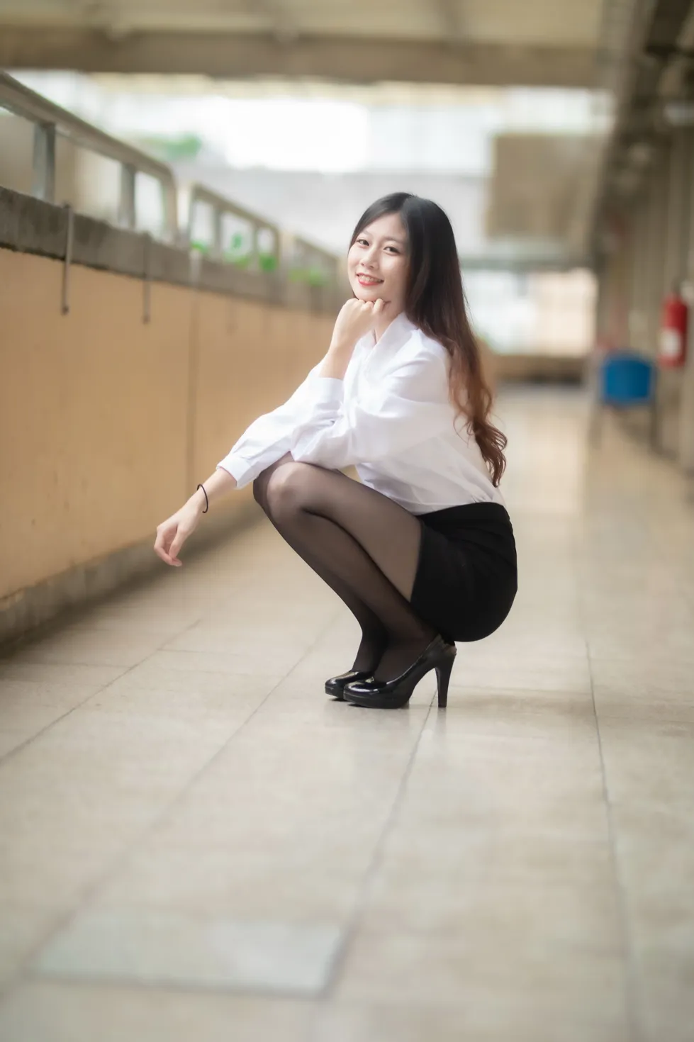 [爱美足] NO.128 Dolly Liu OL黑丝高跟美腿 街拍#[31P]-6