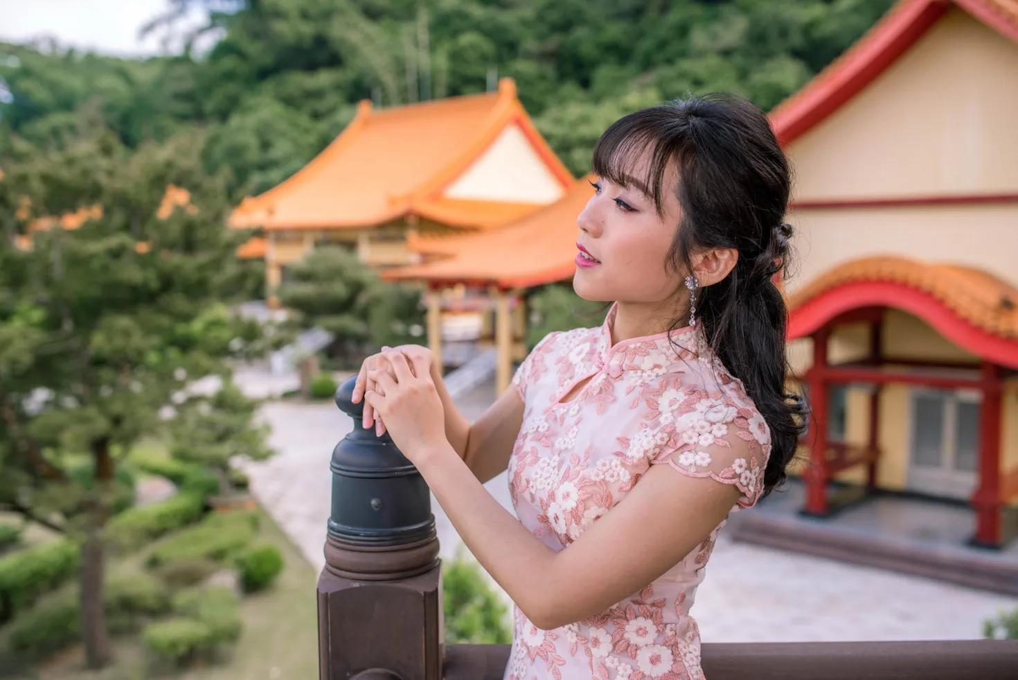 [爱美足] NO.188 余宸 旗袍高跟美腿 街拍#[88P]-1