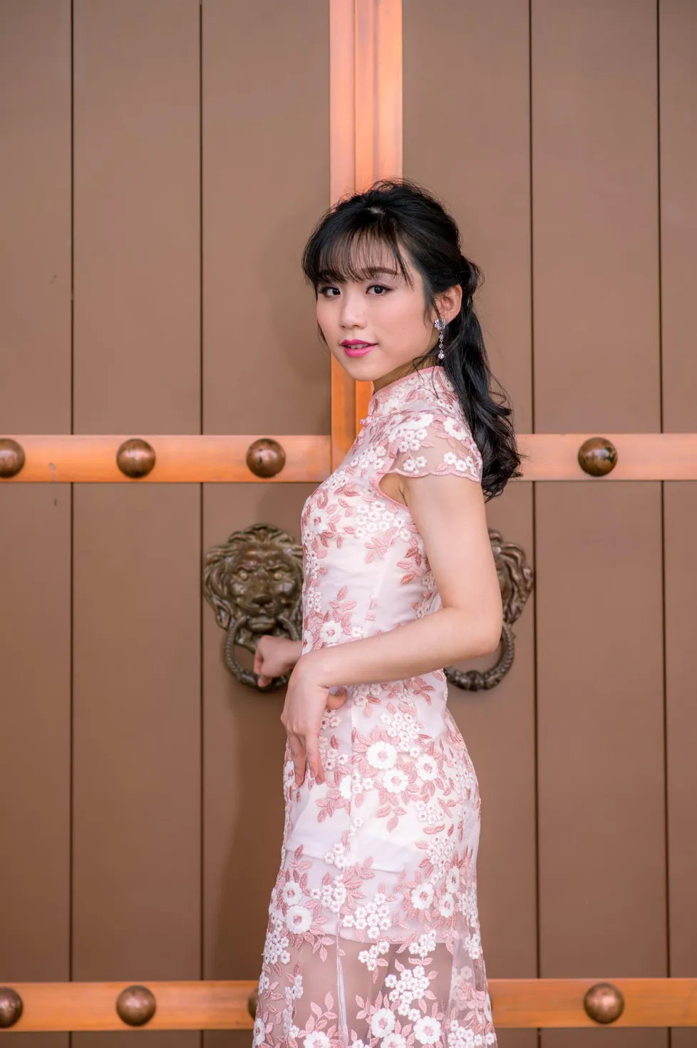 [爱美足] NO.188 余宸 旗袍高跟美腿 街拍#[88P]-1