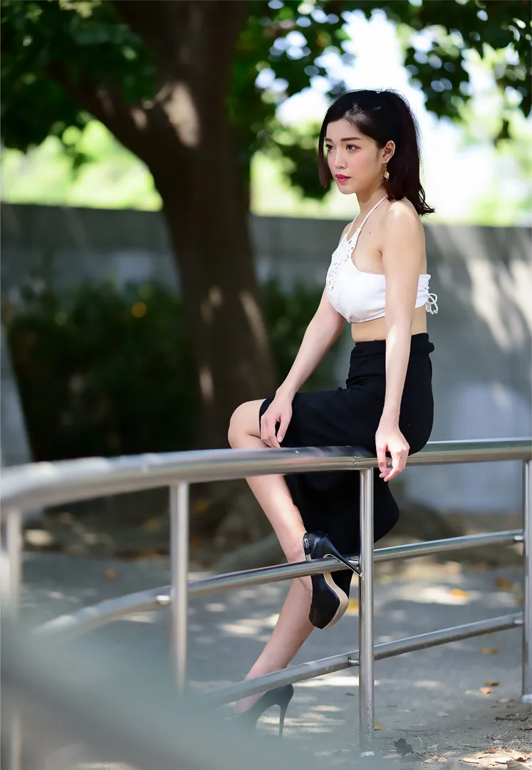[爱美足] NO.162 莎莎 露肚高叉长裙高跟美腿 街拍#[105P]-2