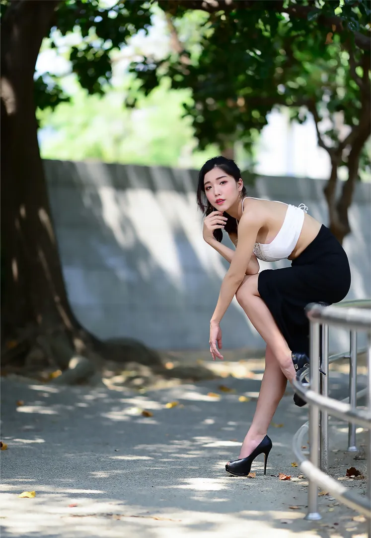 [爱美足] NO.162 莎莎 露肚高叉长裙高跟美腿 街拍#[105P]-5