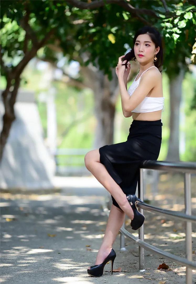 [爱美足] NO.162 莎莎 露肚高叉长裙高跟美腿 街拍#[105P]-7