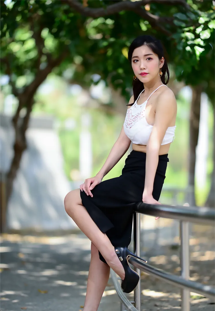 [爱美足] NO.162 莎莎 露肚高叉长裙高跟美腿 街拍#[105P]-2