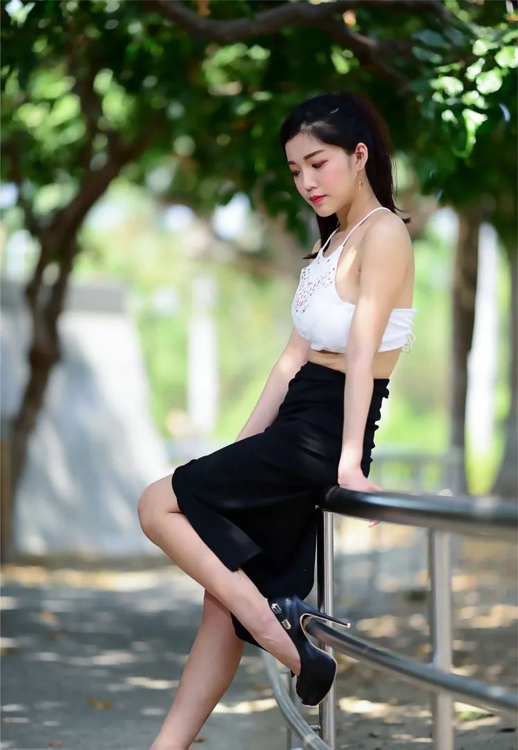 [爱美足] NO.162 莎莎 露肚高叉长裙高跟美腿 街拍#[105P]-3