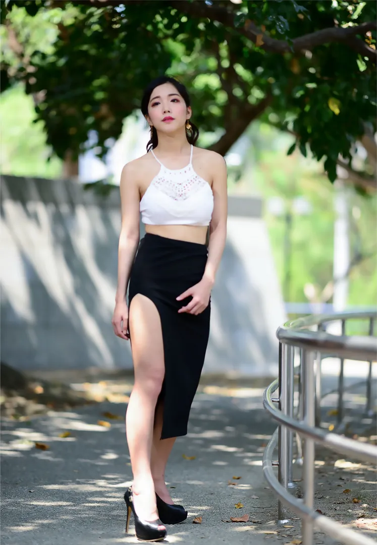 [爱美足] NO.162 莎莎 露肚高叉长裙高跟美腿 街拍#[105P]-8