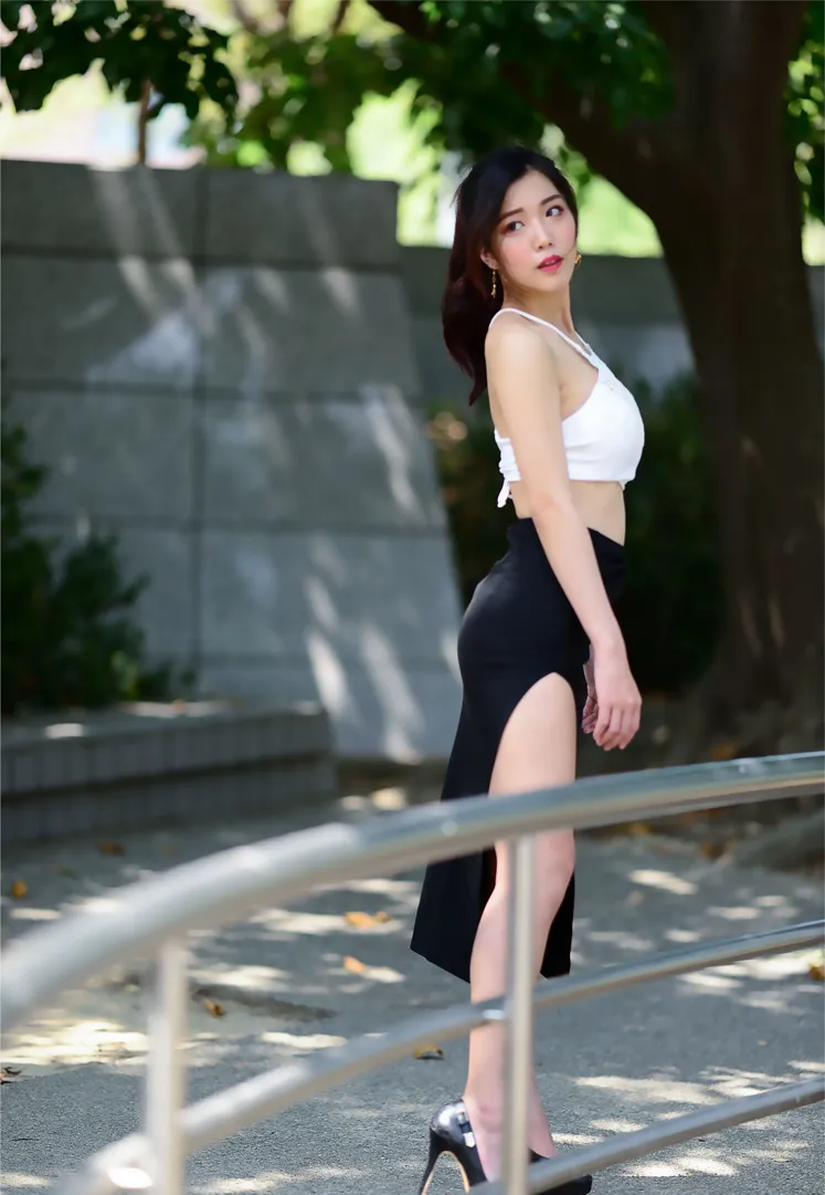 [爱美足] NO.162 莎莎 露肚高叉长裙高跟美腿 街拍#[105P]-9