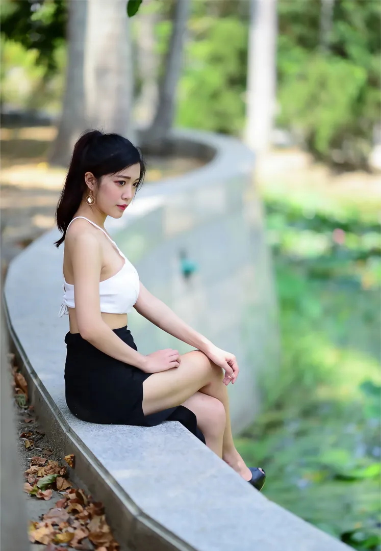 [爱美足] NO.162 莎莎 露肚高叉长裙高跟美腿 街拍#[105P]-7
