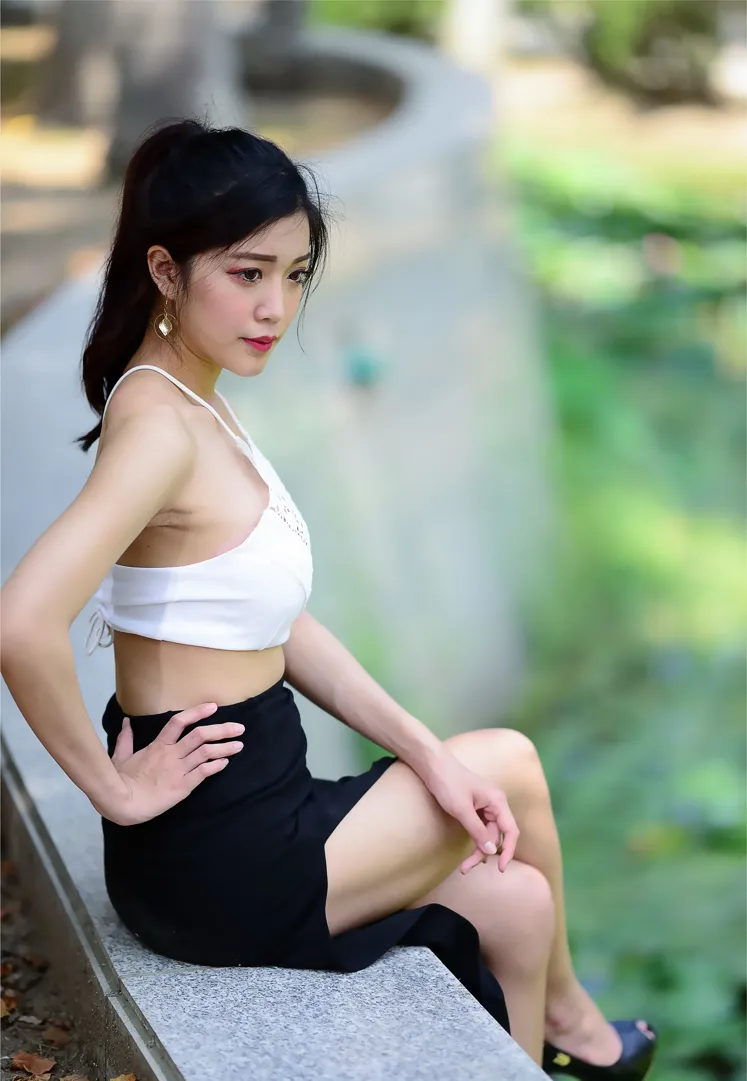 [爱美足] NO.162 莎莎 露肚高叉长裙高跟美腿 街拍#[105P]-10