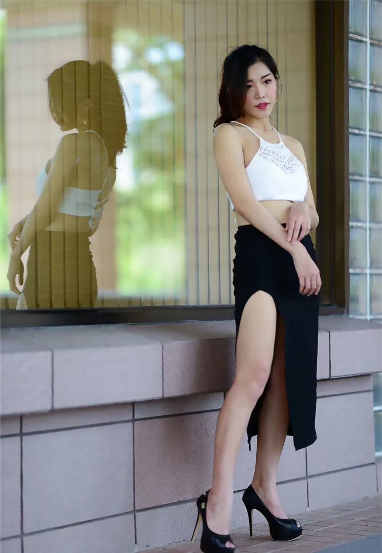 [爱美足] NO.162 莎莎 露肚高叉长裙高跟美腿 街拍#[105P]-2