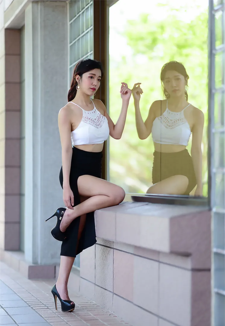 [爱美足] NO.162 莎莎 露肚高叉长裙高跟美腿 街拍#[105P]-8